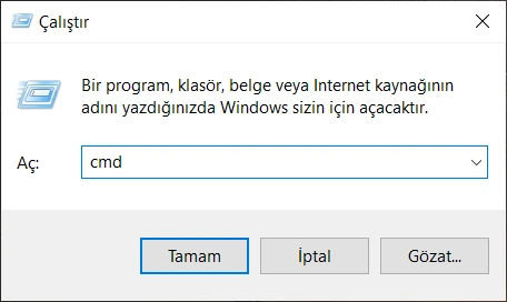 cmd ile ram belleğinin türünü öğrenme