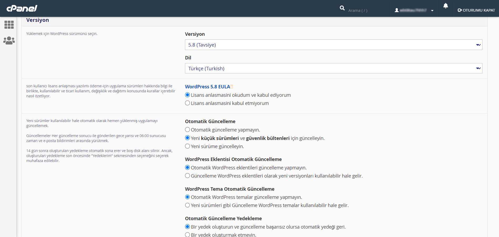 Satın Alınan Sunucuda Wordpress Kurulumu